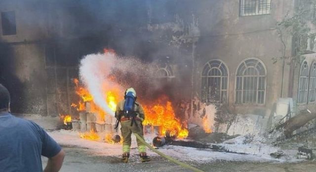 Kahramanmaraş’ta işyeri yangını: 1 yaralı