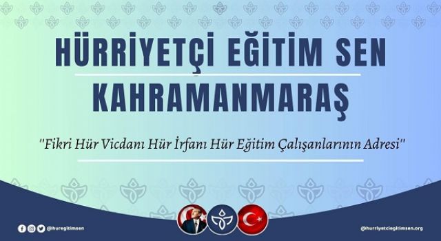 Hürriyetçi Eğitim-Sen’den Tepki