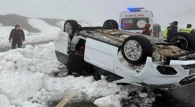 Kahramanmaraş’ta kontrolden çıkan araç takla attı: 2’si çocuk 6 yaralı 