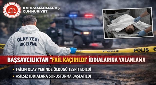 Başsavcılıktan “fail kaçırıldı” iddialarına yalanlama