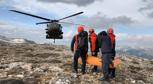 Kahramanmaraş’ta dağ yolunda kalp krizi: Helikopterle tahliye edildi