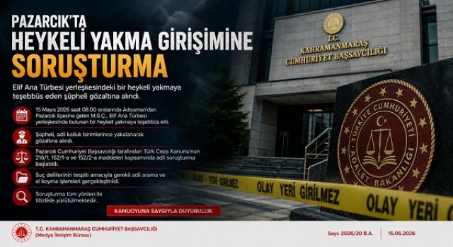 Türbedeki Heykeli Yakma Girişimine Soruşturma