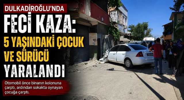 Kahramanmaraş’ta trafik kazası: biri çocuk 2 yaralı 