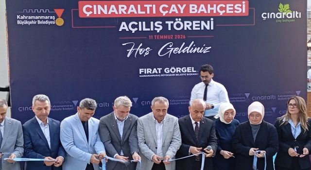 Pınarbaşı'ndaki Çınaraltı Çay Bahçesi Törenle Hizmete Açıldı