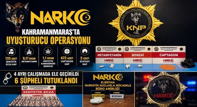 Uyuşturucu operasyonları: 6 şüpheli tutuklandı