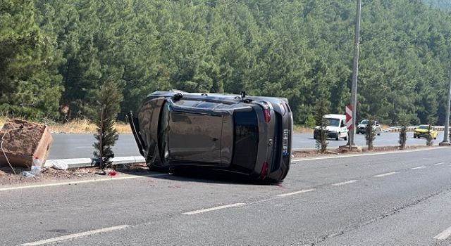 Kahramanmaraş’ta otomobil takla attı: 1 yaralı 