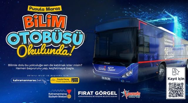 Pusula Maraş’ın Bilim Otobüsü Yeni Eğitim Döneminde de Yollarda