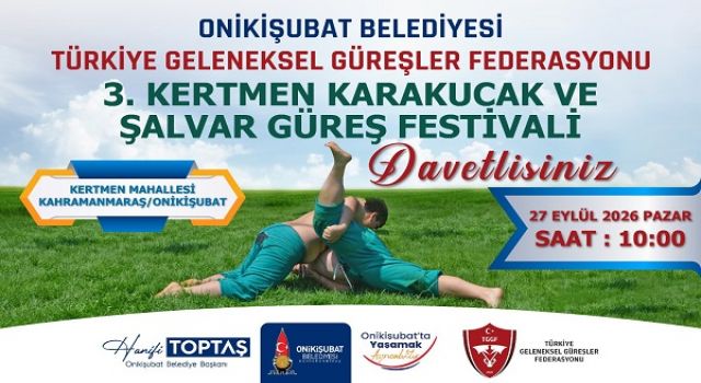Türk güreşinin nabzı bu yıl da Onikişubat Belediyesi imzasıyla Kertmen’de atacak