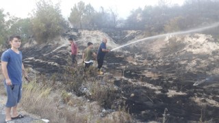 Kahramanmaraş'ta Ormanlık Alanda Çıkan Yangın Söndürüldü