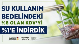 Büyükşehir’den Su Tüketim Bedelinde KDV İndirimi