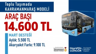 Araç Başına 14 Bin 600 TL Destek