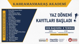 Kahramanmaraş Akademi’de Yaz Dönemi Kayıtları Başladı