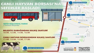 Canlı Hayvan Borsası’na Ücretsiz Ring Seferleri Başlıyor