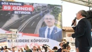 Kanlıdere’nin Yeni Köprüsü 89 Günde Açıldı