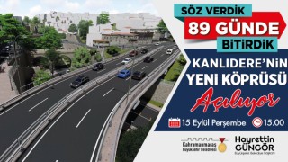 Kanlıdere’nin Yeni Köprüsü Hizmete Alınıyor