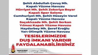 Onikişubat Belediyesi’nin Acil Barınma Tesislerinde Banyo Hizmeti Devam Ediyor