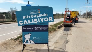 Büyükşehir Kuzey İlçelerde Hasarlı Yolları Onarıyor