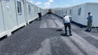 Büyükşehir, Nurhak Konteyner Kent’te Alt ve Üstyapı İmalatını Sürdürüyor