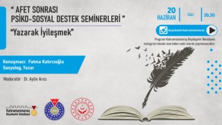 Büyükşehir’den Afet Sonrası ‘Yazarak İyileşmek’ Semineri