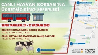 Büyükşehir’den Canlı Hayvan Borsası’na Ücretsiz Ring Seferi