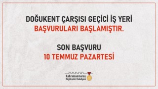 Doğukent Geçici Çarşıda Başvurular Başladı!