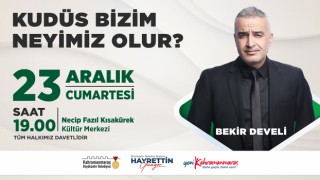 Yazar Bekir Develi, Kudüs’ü Anlatacak