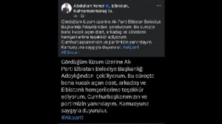 Abdullah Yener Adaylıktan Çekildi 