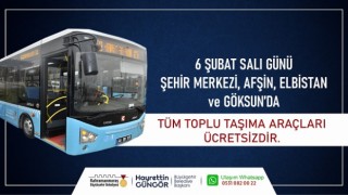 Büyükşehir’den 6 Şubat’ta Ücretsiz Toplu Taşıma Hizmeti