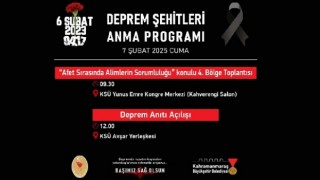 Deprem Şehitleri Anma Programı 7 Şubat’ta Gerçekleştirilecek Programlarla Noktalanacak