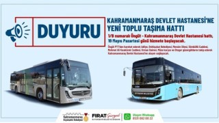 Kahramanmaraş Devlet Hastanesi’ne Yeni Toplu Taşıma Hattı Hizmete Başlıyor!