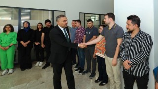 Başkan Hanifi Toptaş, belediye personeliyle bayramlaştı