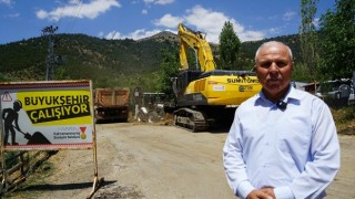 Büyükşehir Göksun Yeniyapan Yolunu Genişletiyor