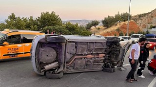 Kahramanmaraş’ta otomobil takla attı: 2 yaralı 