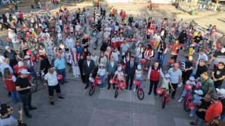 170 Çocuğun Bisiklet Hayali Gerçeğe Dönüştü; Pedallar Mutluluk İçin Döndü