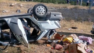 Kahramanmaraş’ta otomobil takla attı: 1 ölü 1 yaralı