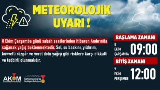 Büyükşehir'den Meteorolojik Uyarı