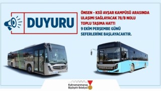 Şehir İçi Toplu Taşımaya Yeni Hat; 78/B Hizmete Giriyor