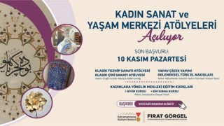 Büyükşehir’in Kadın Sanat ve Yaşam Merkezi Atölyelerine Başvurular Başladı!