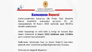 Kahramanmaraş’ta Şehir Siren Sistemi Test Edilecek