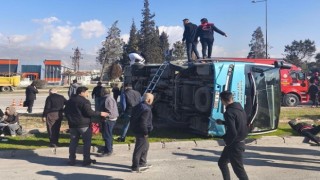 Kahramanmaraş’ta kaza: 17 yaralı 