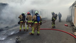 Kahramanmaraş’ta konteyner yangını korkuttu 