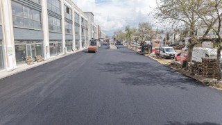 Büyükşehir, Toptancılar Sitesinde Asfalt Çalışmasını Sürdürüyor