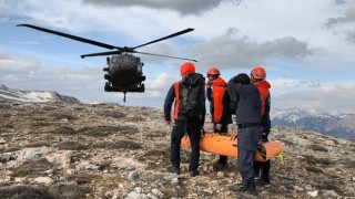 Kahramanmaraş’ta dağ yolunda kalp krizi: Helikopterle tahliye edildi
