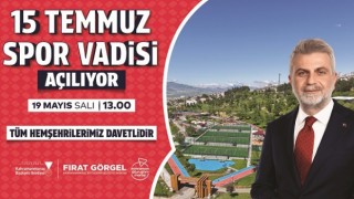 15 Temmuz Spor Vadisi Hizmete Açılıyor; Tüm Vatandaşlar Açılışa Davetli