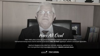 Başkan Görgel’den Hacı Ali Özal İçin Taziye Mesajı