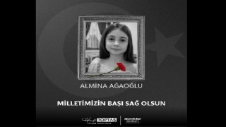 Başkan Toptaş Şehit Almina'yı Son Yolculuğuna Uğurlayanlar Arasındaydı