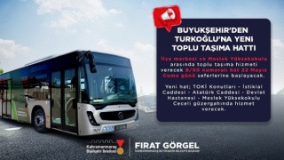 Büyükşehir’den Türkoğlu’na Yeni Toplu Taşıma Hattı