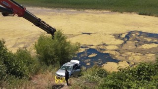 Kahramanmaraş’ta Otomobil Göl’e Düştü
