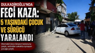 Kahramanmaraş’ta trafik kazası: biri çocuk 2 yaralı 