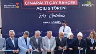 Pınarbaşı'ndaki Çınaraltı Çay Bahçesi Törenle Hizmete Açıldı